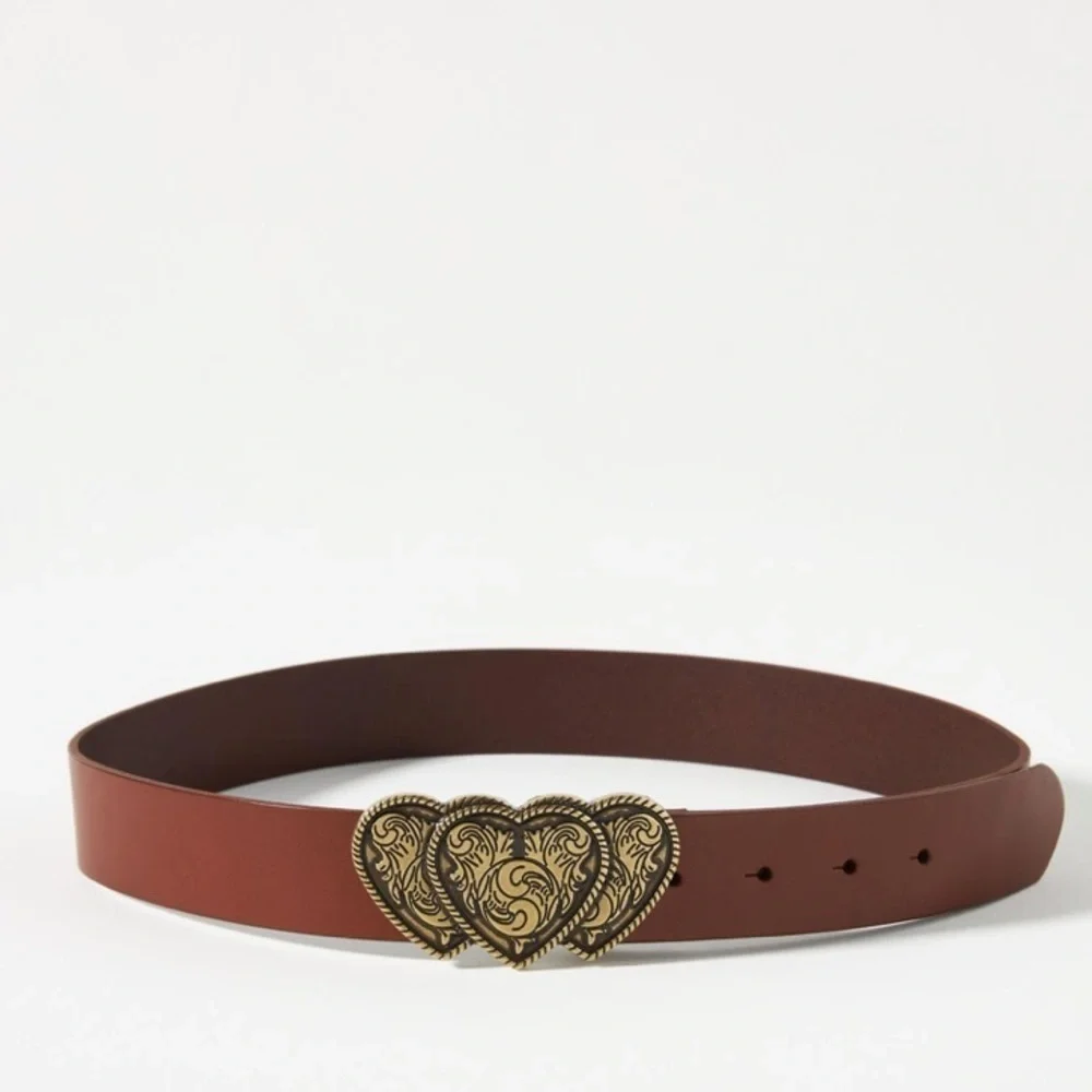Anthropologie heart buckle belt new with tags